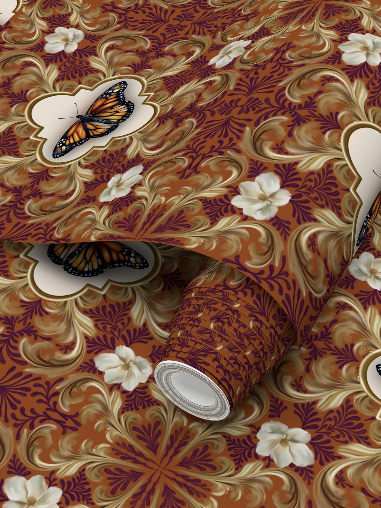 Farfalla Sanctuary Repeat Pattern Wallpaper