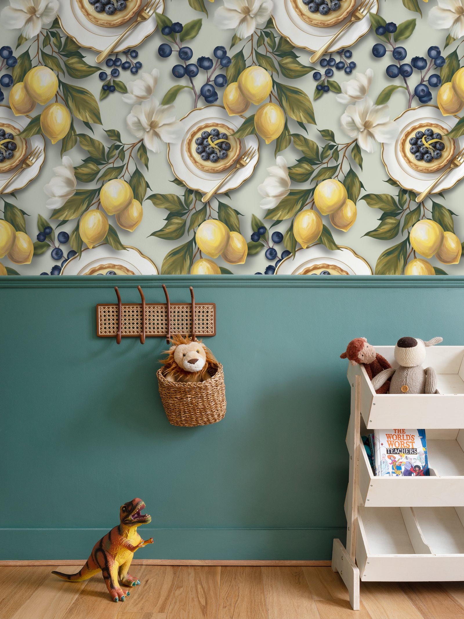 Tuscan Orange Repeat Pattern Wallpaper