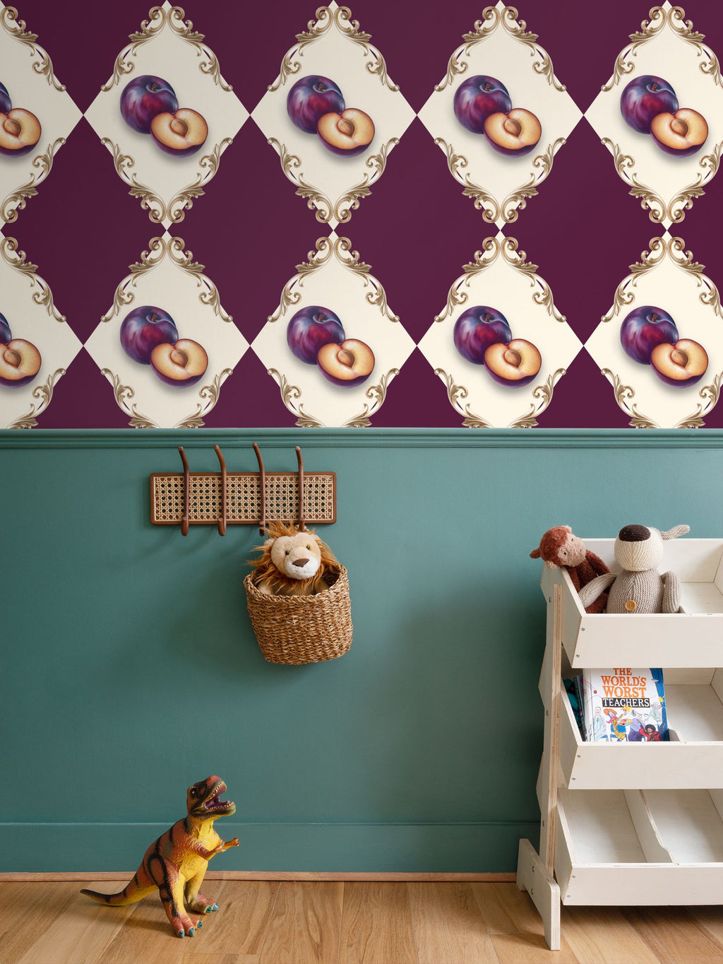 Fig & Berry Torta Repeat Pattern Wallpaper