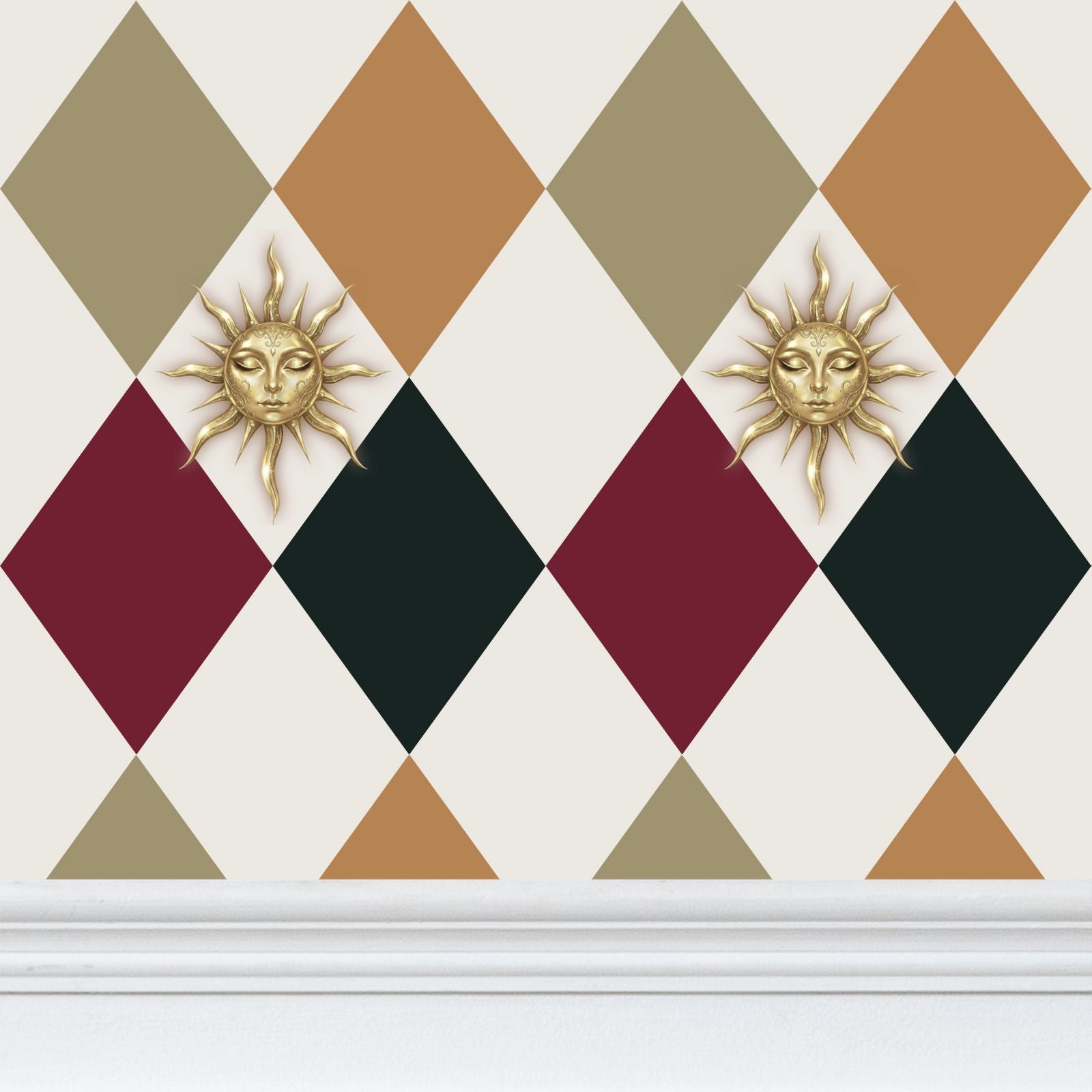 Creams Repeat Pattern Wallpaper