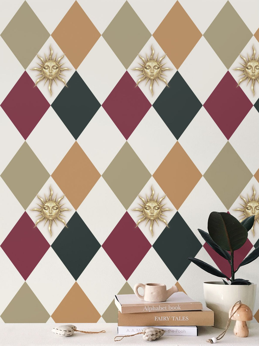 Creams Repeat Pattern Wallpaper