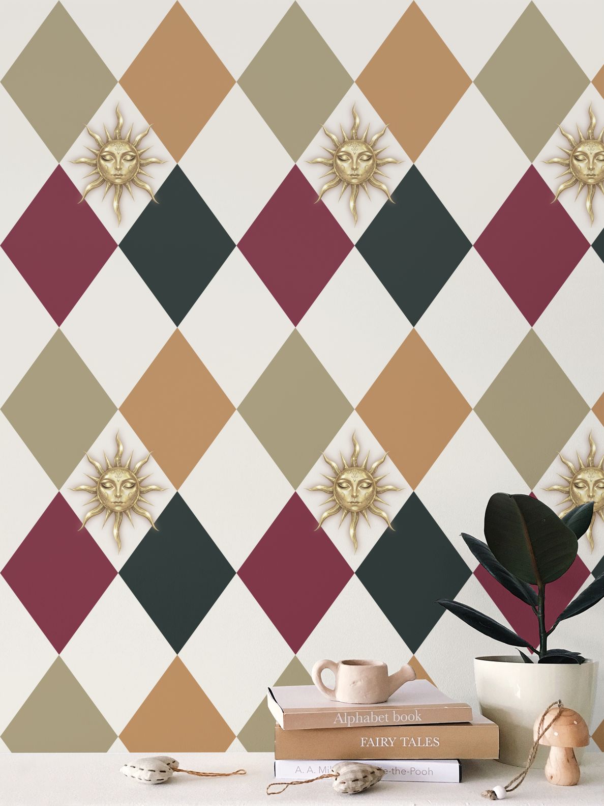 Creams Repeat Pattern Wallpaper