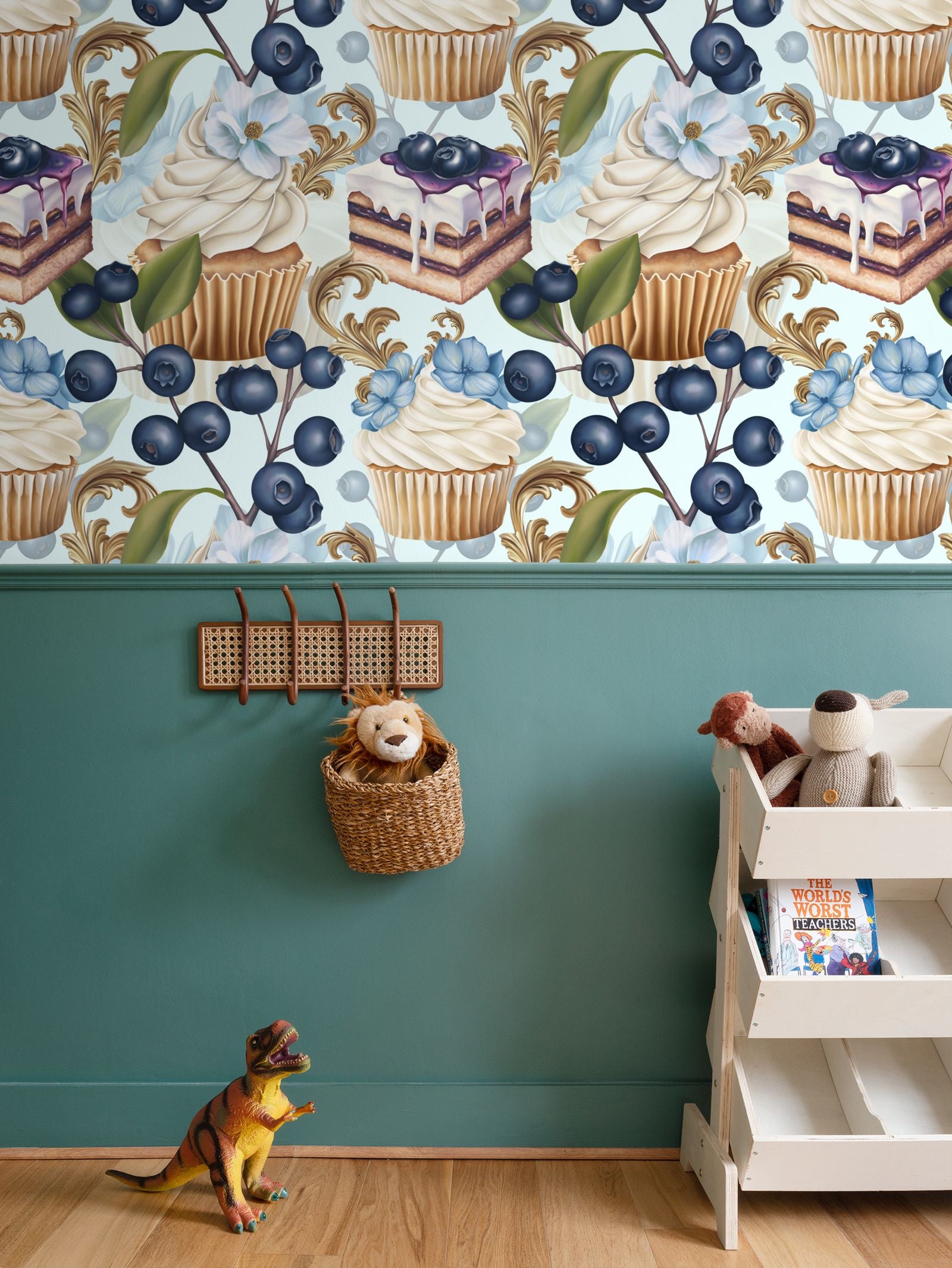 Crema Torta Repeat Pattern Wallpaper