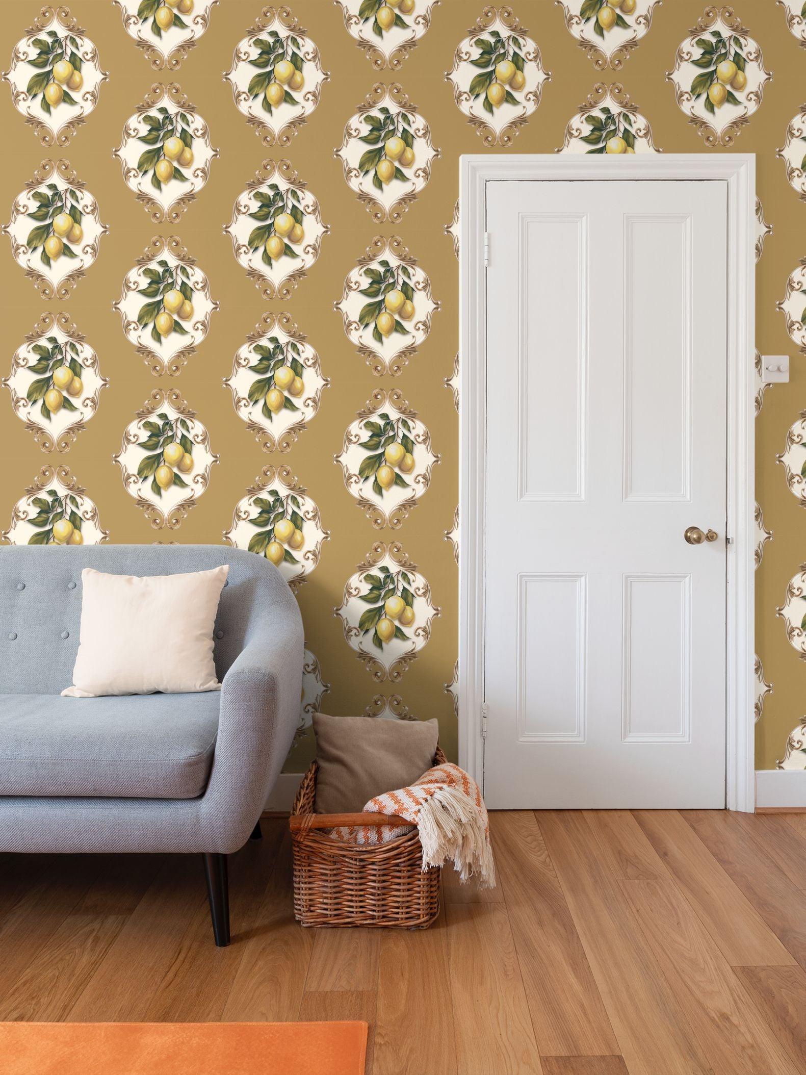 Buttercream Repeat Pattern Wallpaper