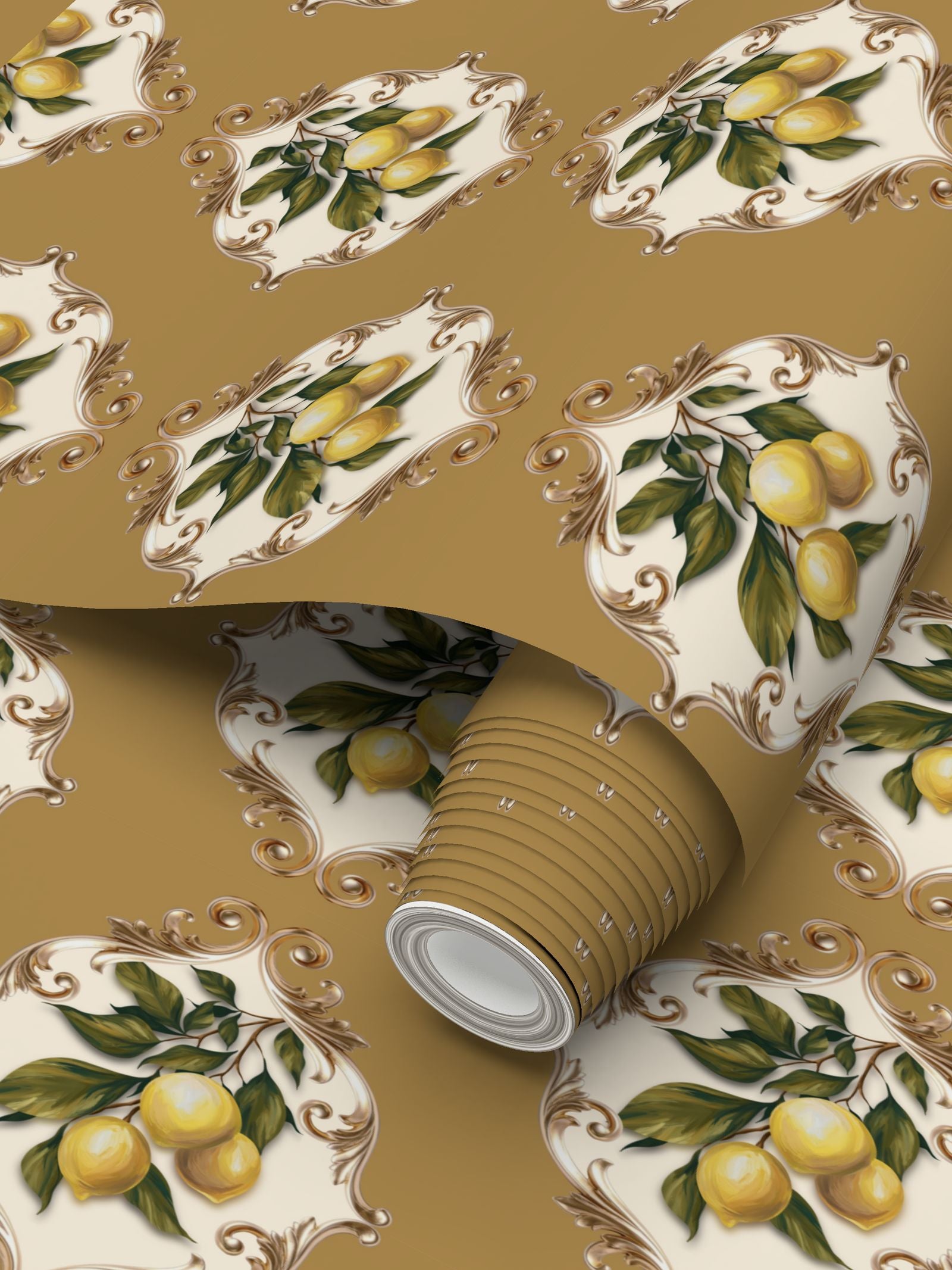 Buttercream Repeat Pattern Wallpaper