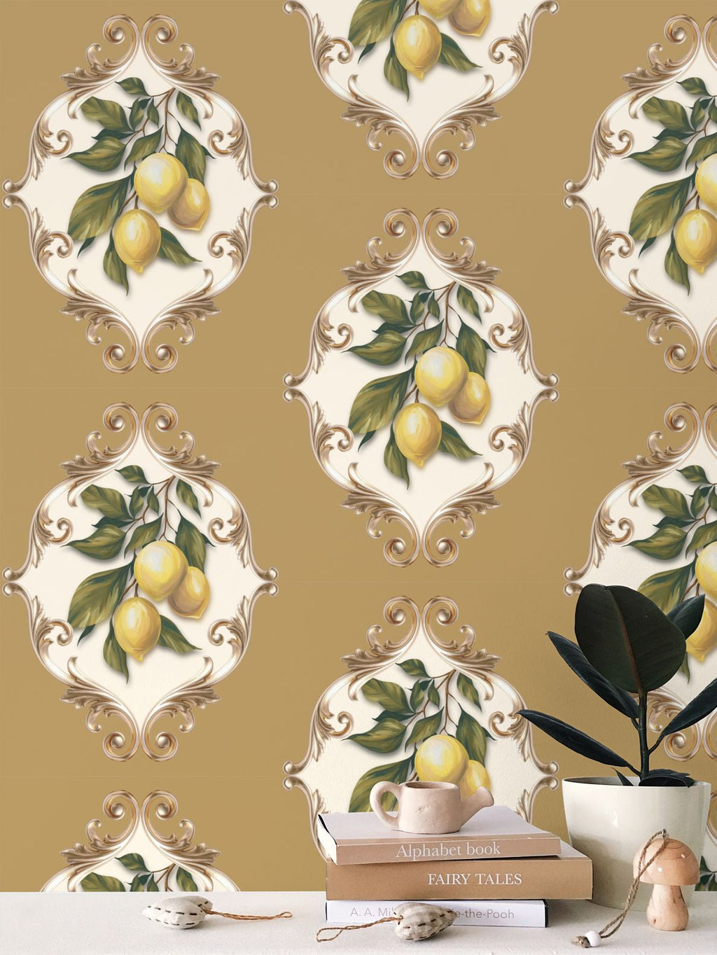 Buttercream Repeat Pattern Wallpaper