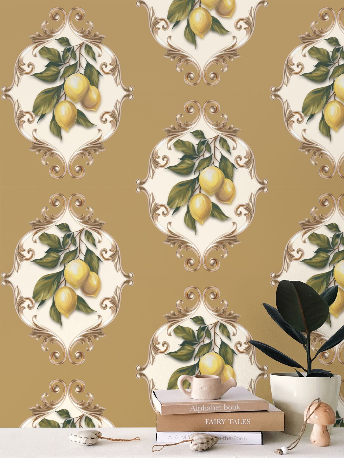Buttercream Repeat Pattern Wallpaper