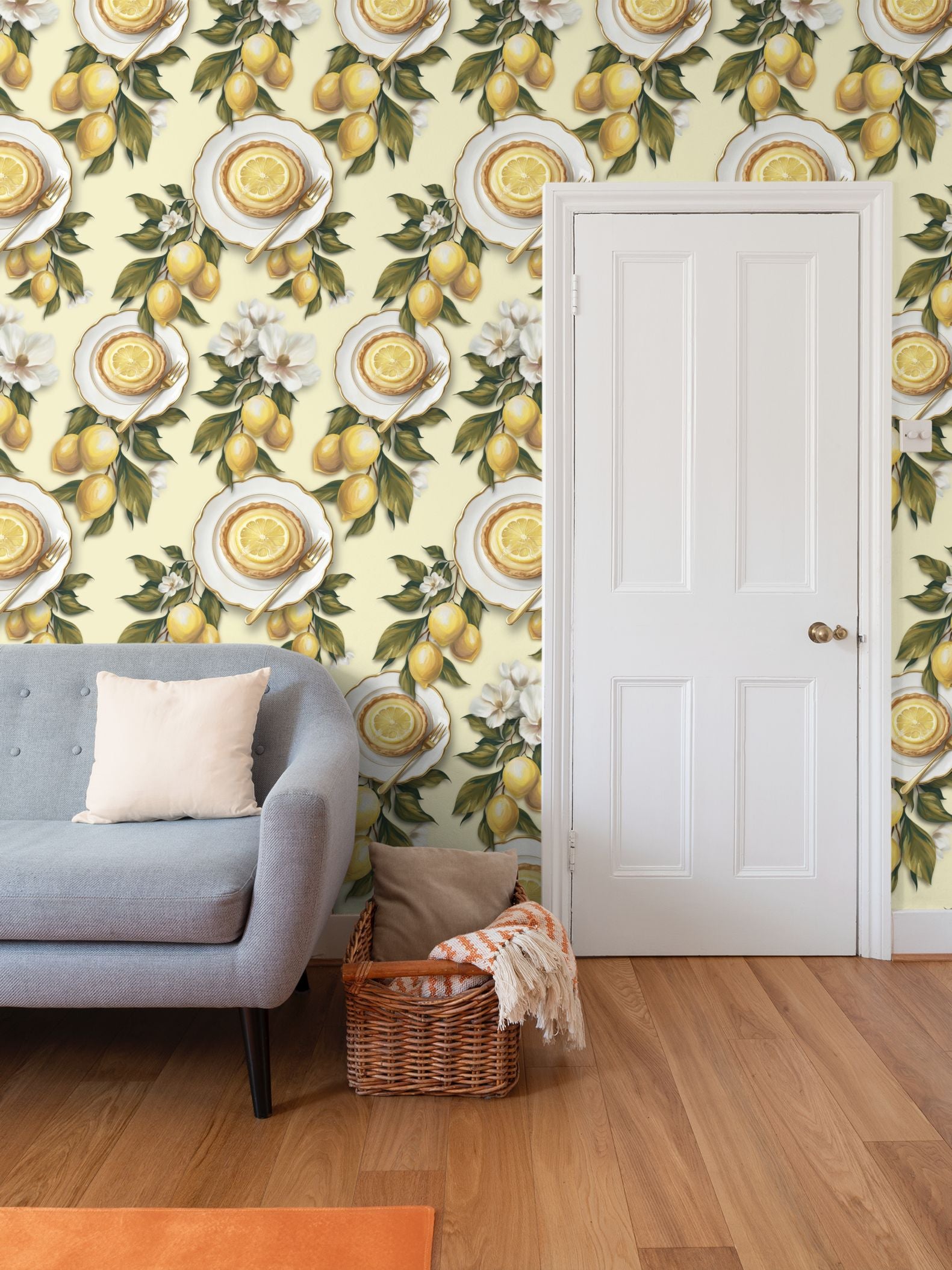 Peeping Hare Repeat Pattern Wallpaper
