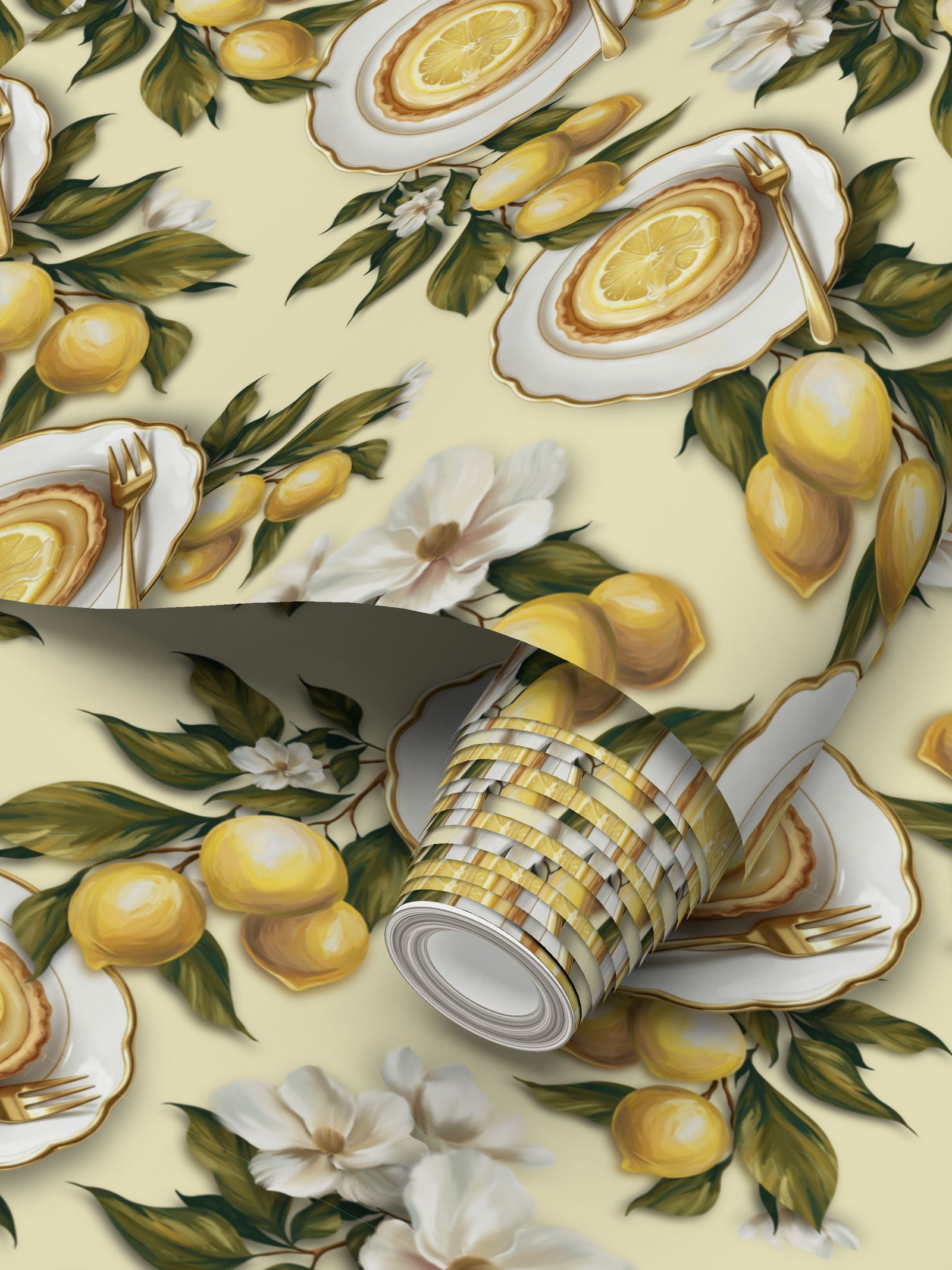 Peeping Hare Repeat Pattern Wallpaper