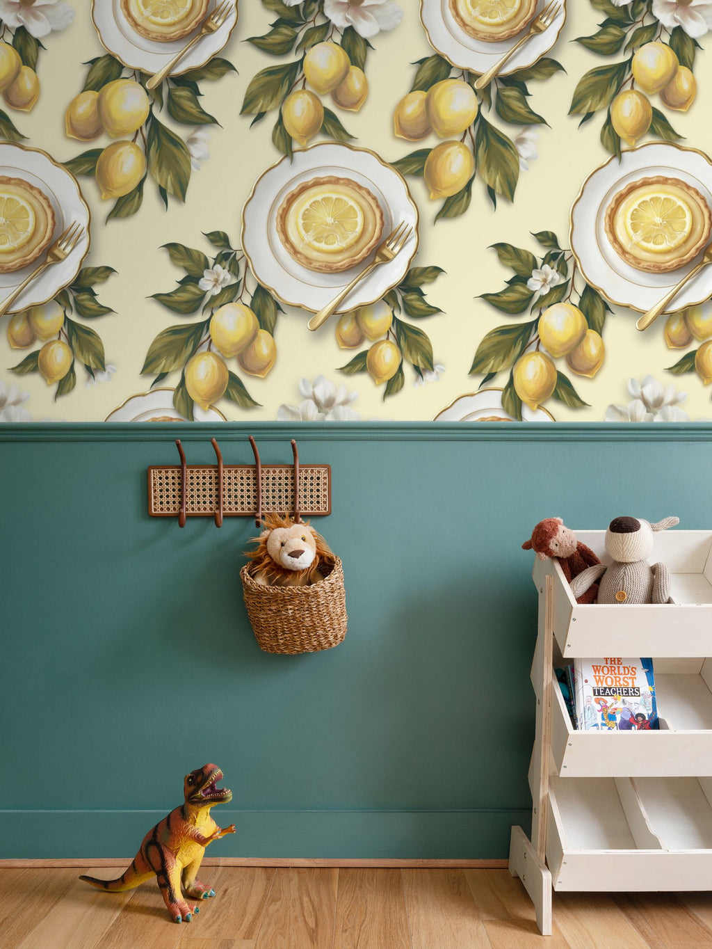Peeping Hare Repeat Pattern Wallpaper