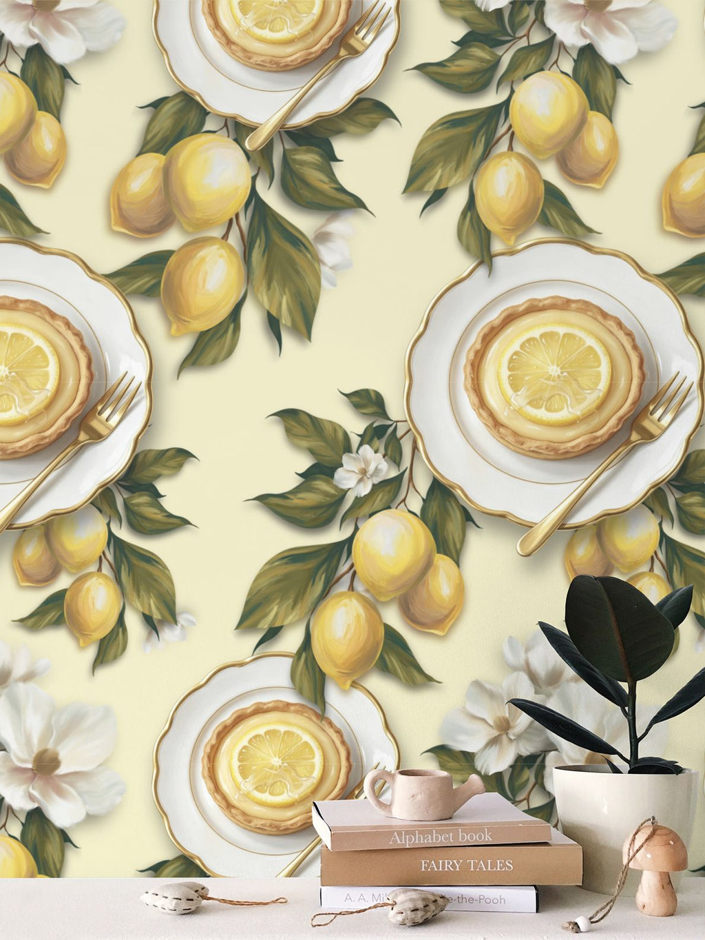 Peeping Hare Repeat Pattern Wallpaper