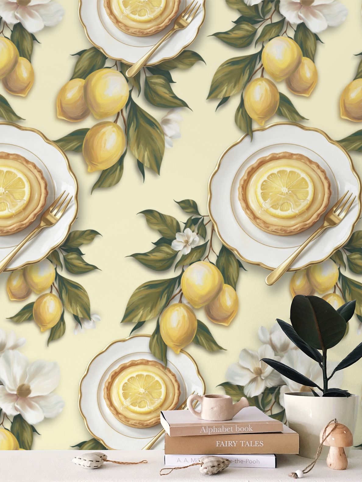 Peeping Hare Repeat Pattern Wallpaper