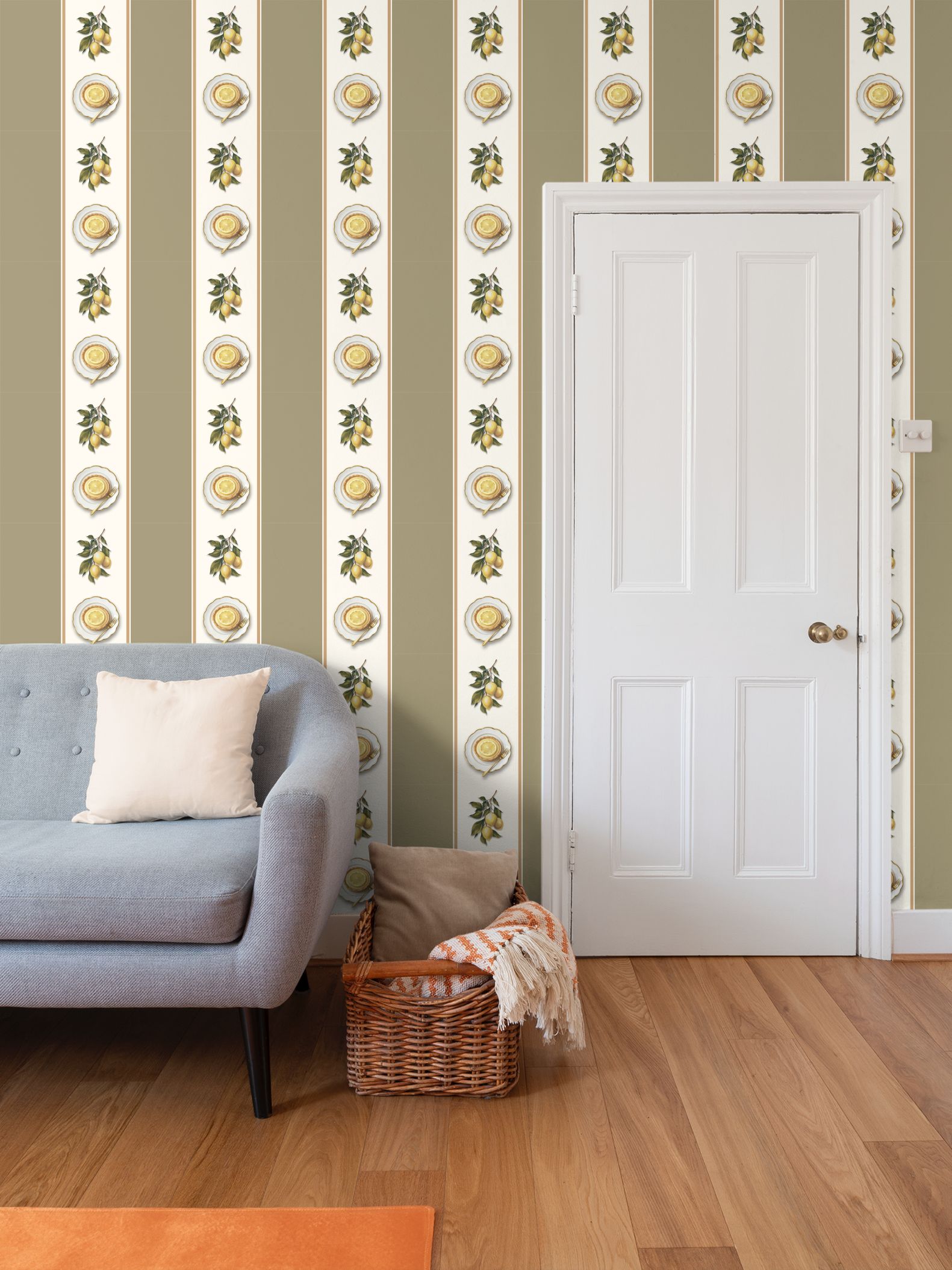 Flycatcher Repeat Pattern Wallpaper