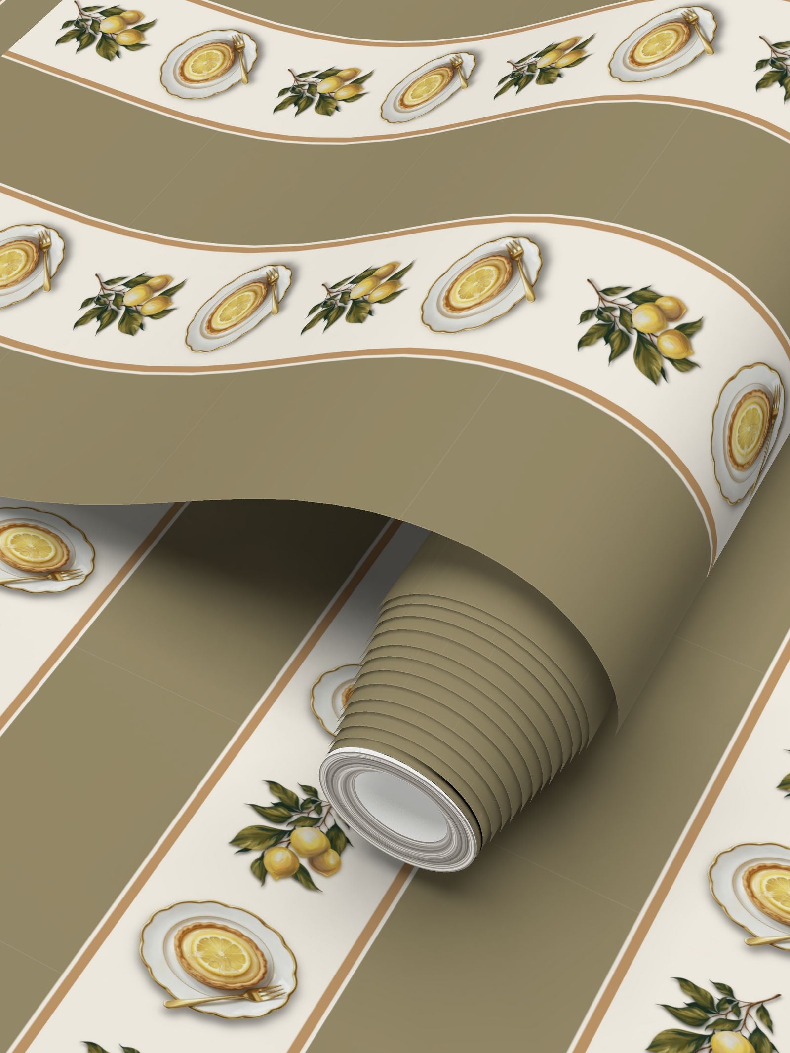 Flycatcher Repeat Pattern Wallpaper