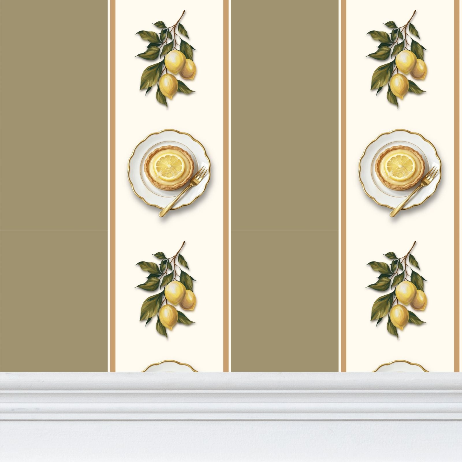 Flycatcher Repeat Pattern Wallpaper