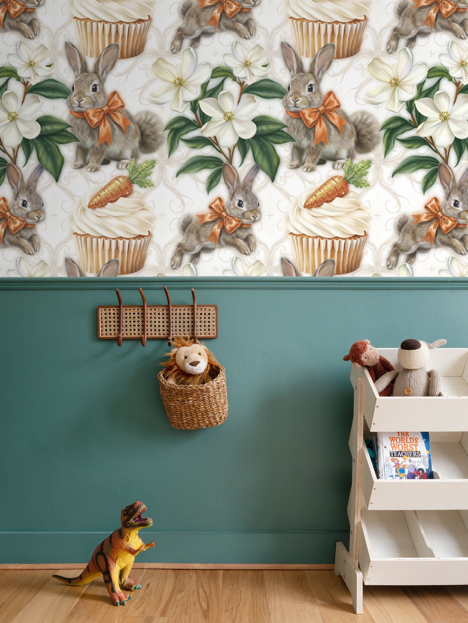 Pippin-Biscuits Carrot Cakes Repeat Pattern Wallpaper