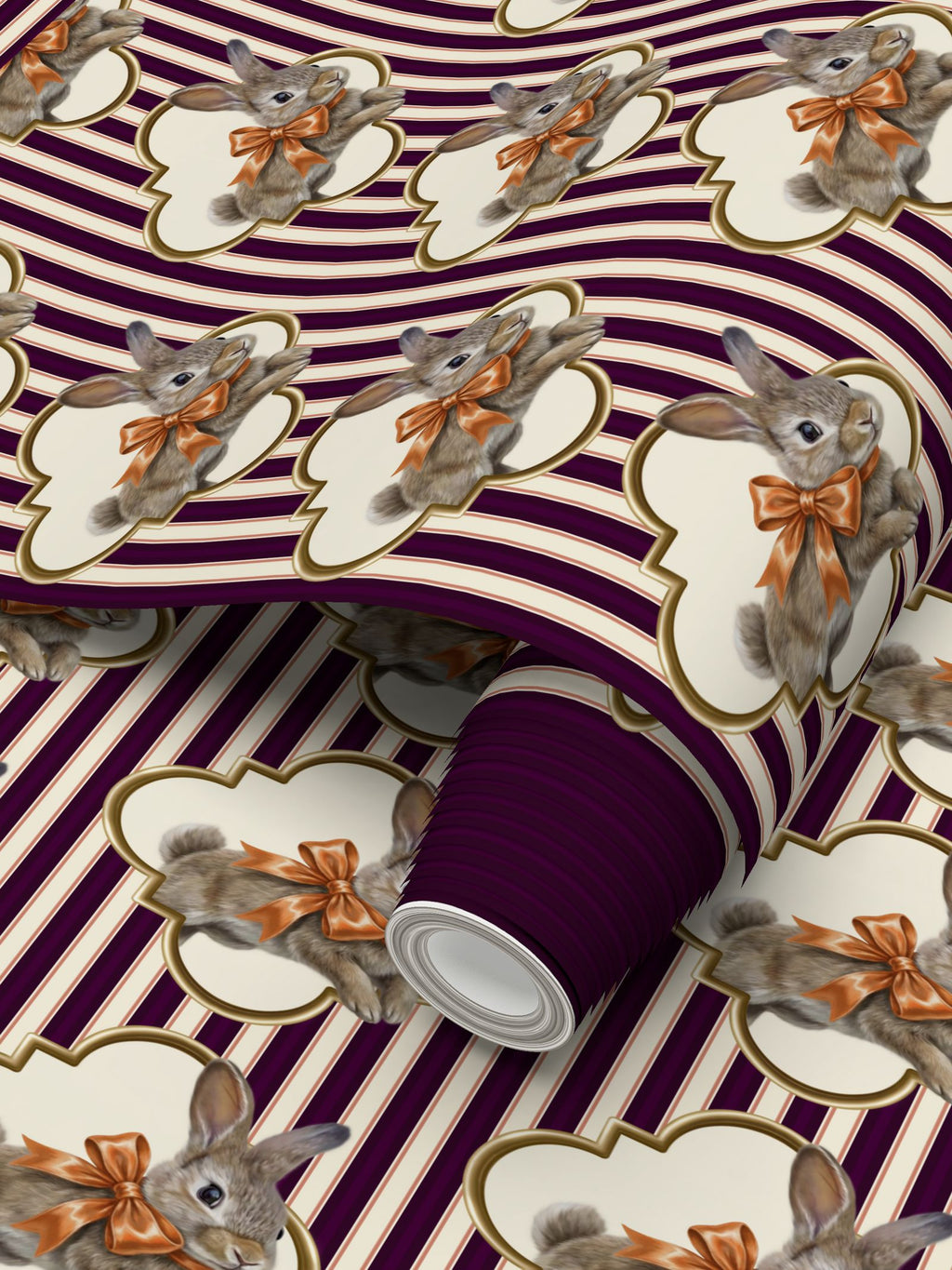 Pippin-Biscuit Repeat Pattern Wallpaper