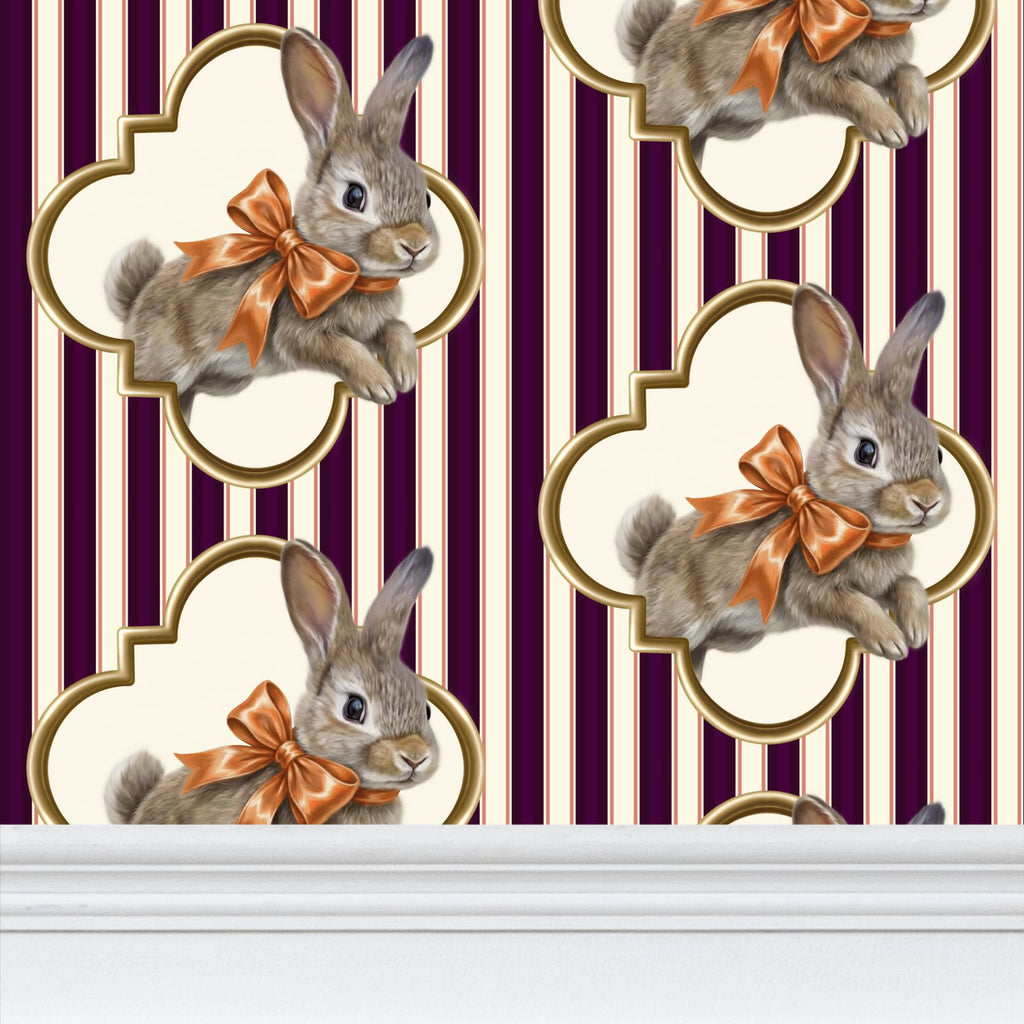 Pippin-Biscuit Repeat Pattern Wallpaper