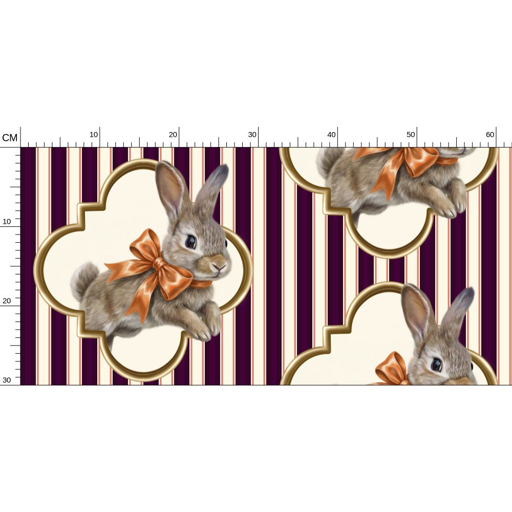 Pippin-Biscuit Repeat Pattern Wallpaper