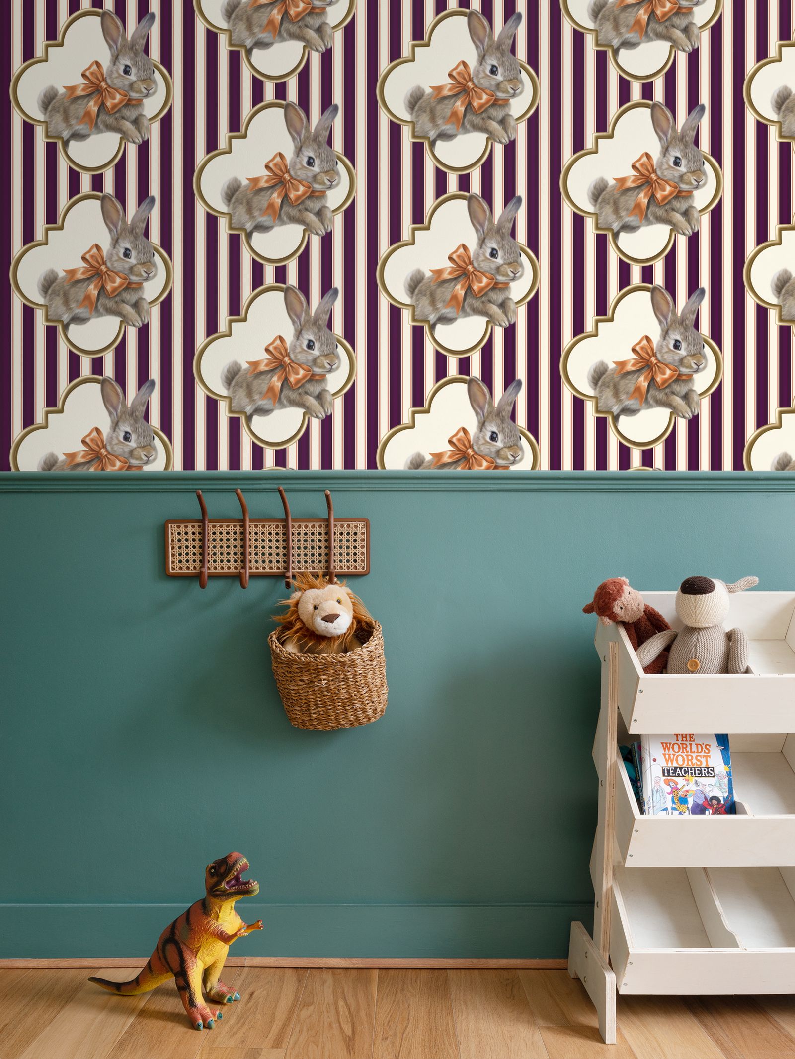 Pippin-Biscuit Repeat Pattern Wallpaper