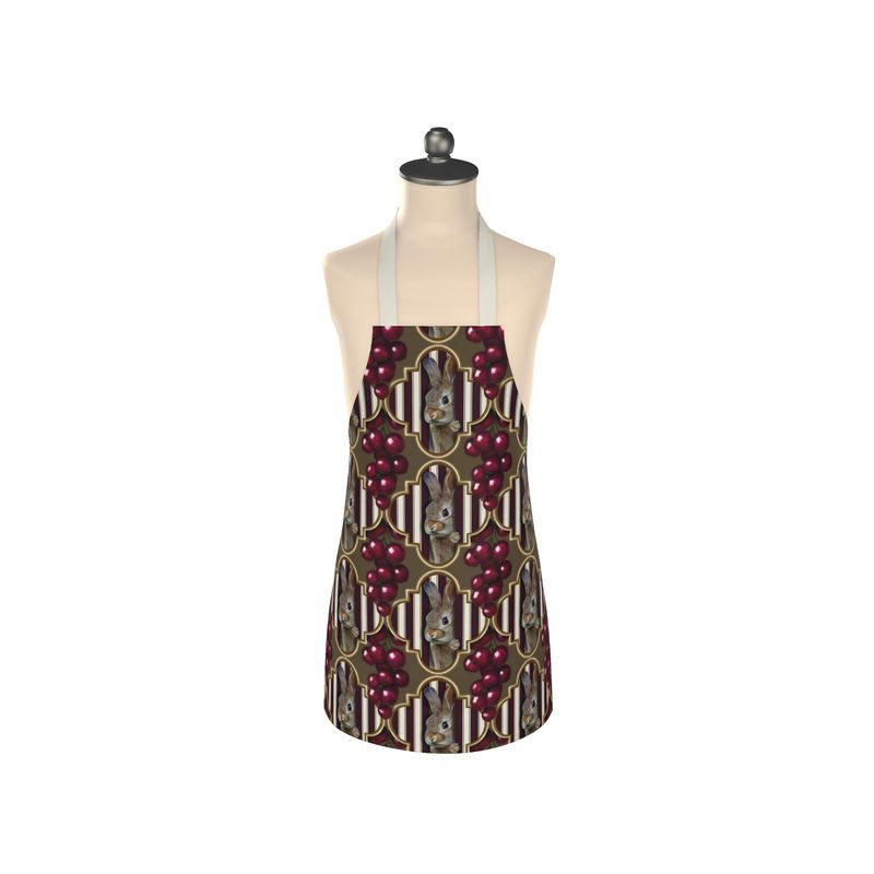 Peeking Hares Cranberries Childrens Apron