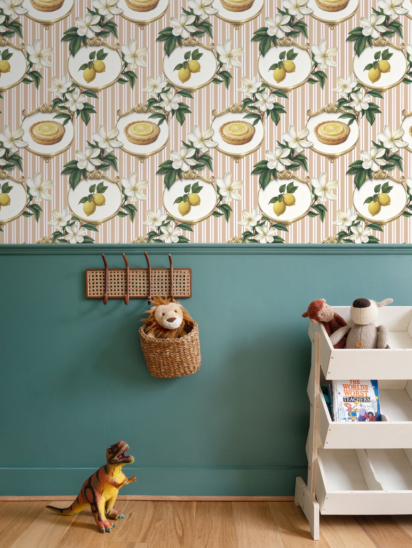 Lemon Meringue Repeat Pattern Wallpaper