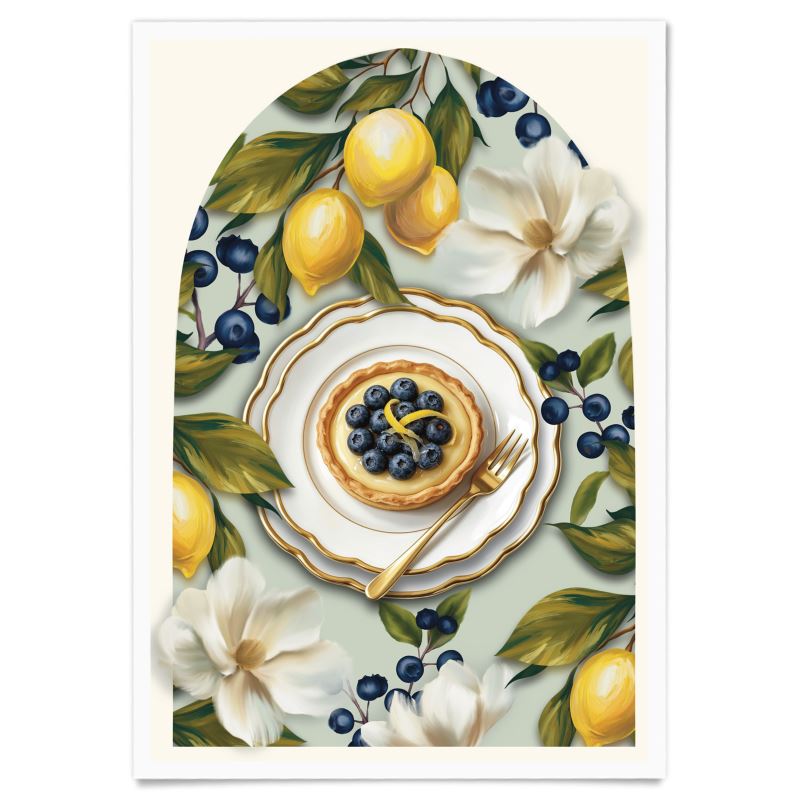 Mirtilli é Limone Paper Posters