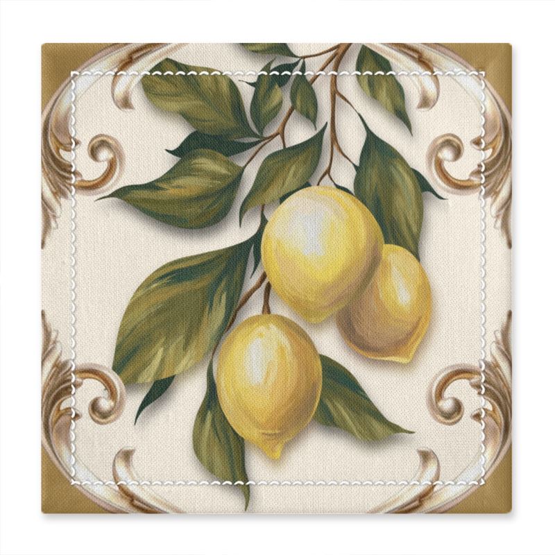 Lemon Ball Fabric Coaster
