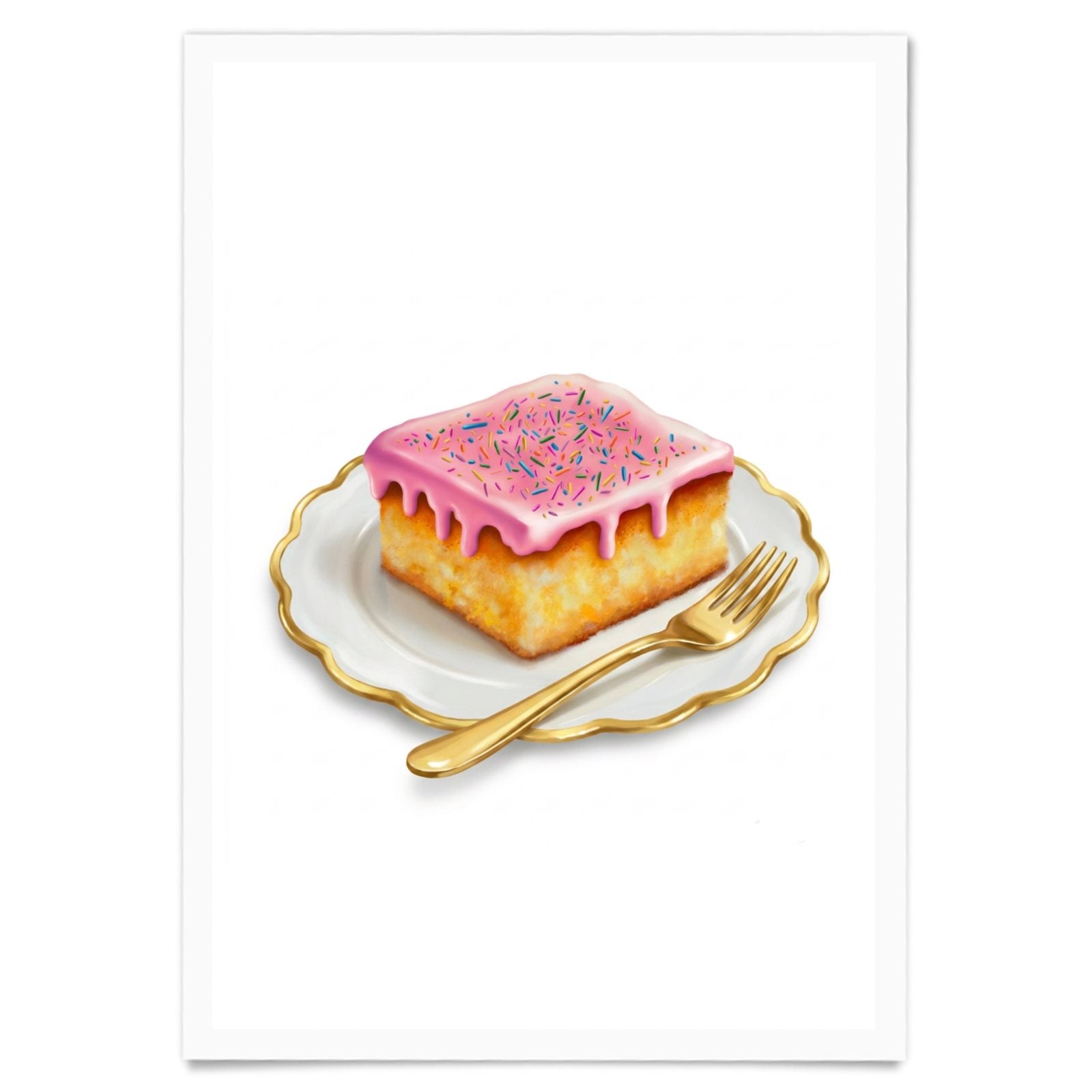 90’s School Cake Paper Posters