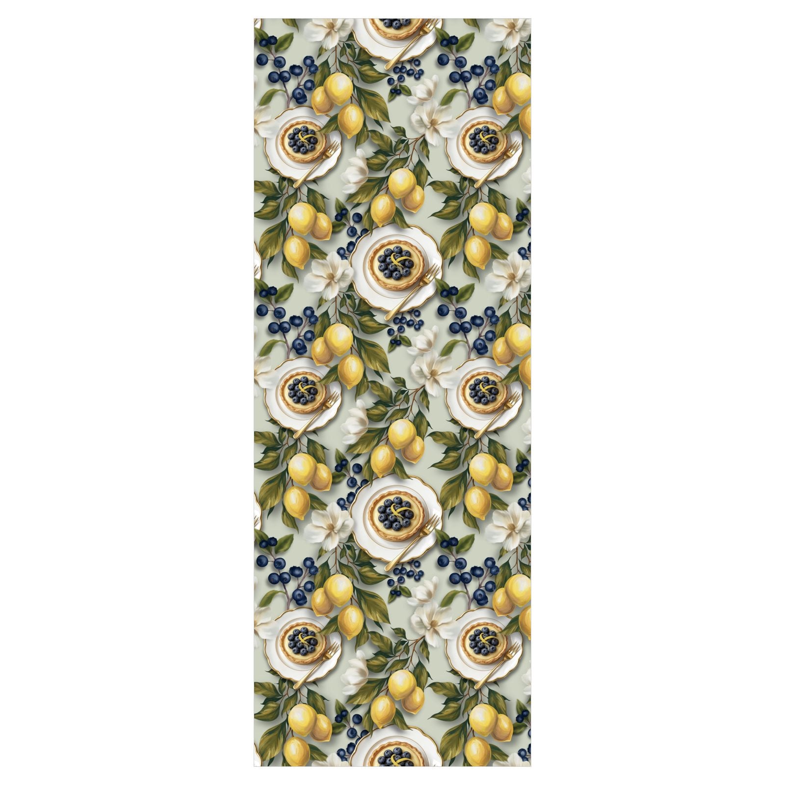 Mirtilli Limone Voile Curtains