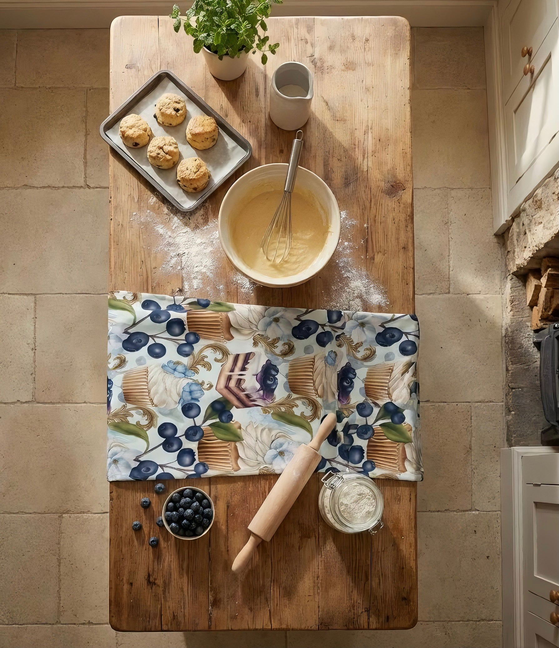 Blueberry Bakes Tea Towels