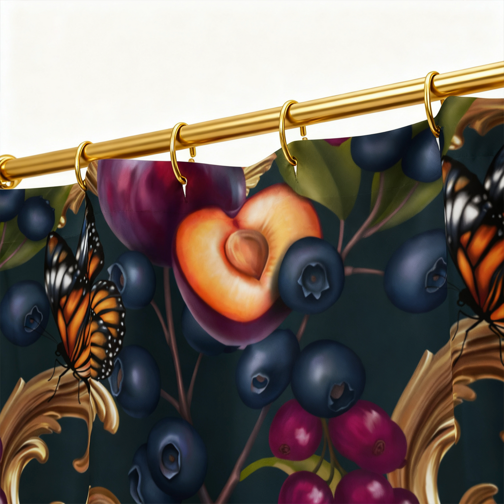 Farfalla Berries Shower curtail
