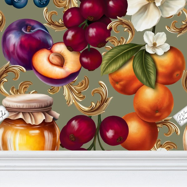 Winnie’s Marmalade Repeat Pattern Wallpaper