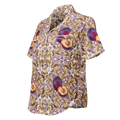Plum Delight All-over print women’s short sleeve pyjama top